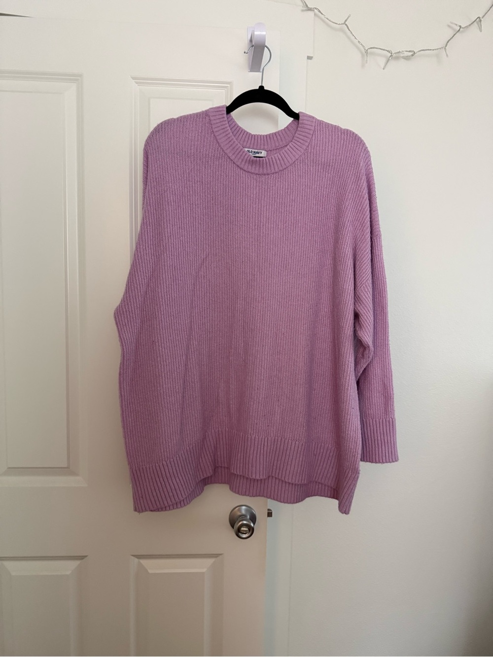 Lavender Ribbed Crewneck Sweater xxl old navy
